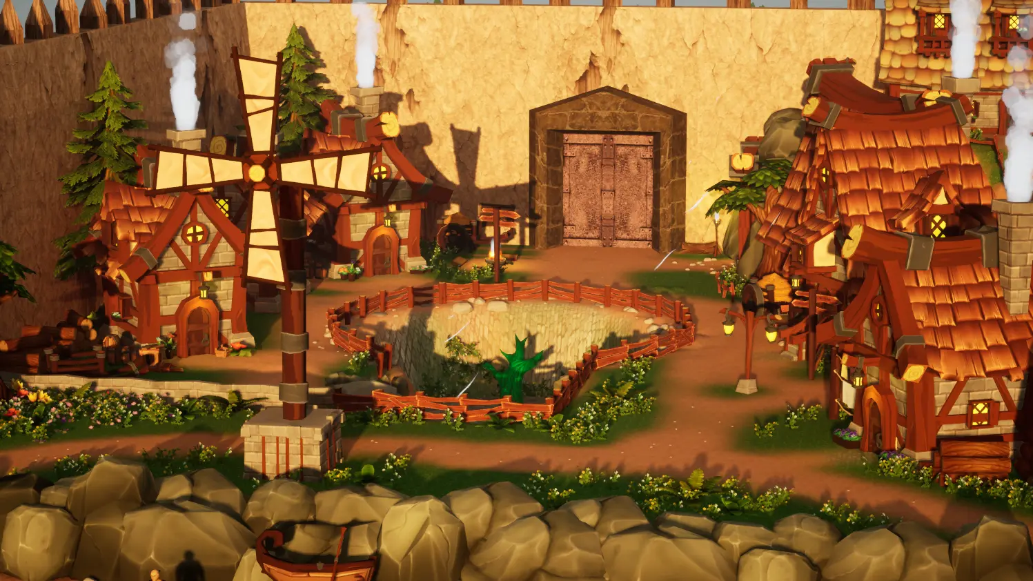Rim Elm, Vahn's home village, recreated in Unreal Engine 5